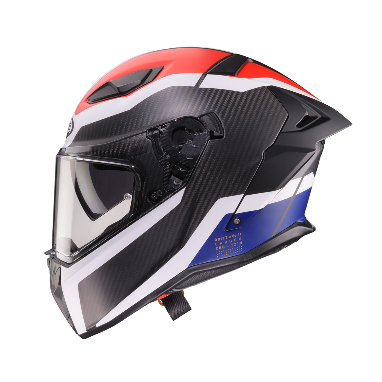 Kask integralny CABERG model DRiFT EVO II - karbonowy matowy S4- MALOWANIE 2026 Drift-Evo-II-matt-carbon-cbr-profile