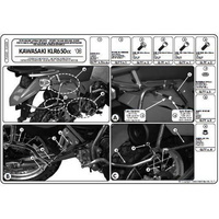KAPPA STELAŻ KUFRÓW BOCZNYCH MONOKEY KAWASAKI KLR 650 Enduro (07-19) - RÓWNIEŻ POD KUFRY MONOKEY RETRO-FIT K-VENTURE ALU ORAZ K'MISSION ALU