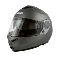 GIVI KASK X.20 EXPEDITION SOLID - SZCZĘKOWY Z BLENDĄ - SZARY MAT ROZMIAR XL / 61
