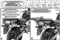 KAPPA STELAŻ POD TORBY (SAKWY) BOCZNE YAMAHA FZ6 - TK351
