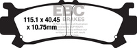 Klocki hamulcowe EBC SXR702HH Side By Side Race Formula (kpl. na 1 tarcze)