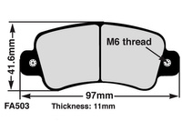 EBC Klocki kartingowe FA503A (1 kpl. na tarczę)