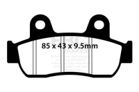 Klocki hamulcowe EBC SFA721 skuterowe (kpl. na 1 tarcze)