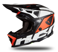 UFO KASK ECHUS CROSS KOLOR CZARNY/BIAŁY/POMARAŃCZOWY FLUO ROZMIAR S ( ECE 22R06 ) - KOLEKCJA 2024