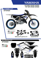 UFO Komplet plastików plus komplet naklejek (oklein) YAMAHA YZ 125/250 '22