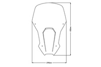 Szyba sportowa PUIG do Honda CRF1100L 24-25 / Adv. Sports 20-25