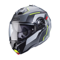 KASK SZCZĘKOWY CABERG FLIP-UP DUKE EVO MOVE SZARY MAT/CZARNY/ŻÓŁTY FLUO