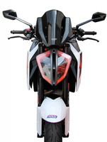 Szyba motocyklowa MRA KTM 1290 SUPER DUKE R, KTM SUPERDUKE, 2017-2019, forma NSPM, bezbarwna