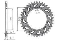 SUNSTAR ZĘBATKA TYLNA 241 39 YAMAHA XJR 1300 '04-'06, MT-01 '05-'11 (JTR479.39) (ŁAŃC. 530) (24139JT)