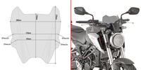 GIVI szyba dymiona 21 x 28 cm (H x W) - HONDA CB 125 R  / CB 300 R (18 - 19) - A1164