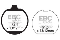 Klocki hamulcowe EBC FA037 (kpl. na 1 tarcze)