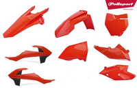 POLISPORT KOMPLET PLASTIKÓW KTM SX/SX-F '16-'18 W ZESTAWIE TABLICA PRZEDNIA (8666400006) KOLOR POMARAŃCZOWY FLUO