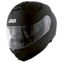 GIVI KASK X.20 EXPEDITION SOLID - SZCZĘKOWY Z BLENDĄ - CZARNY MAT ROZMIAR XXL / 63