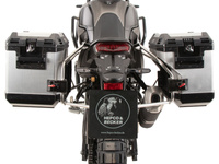 Wycięcie w stelażu bocznym ze stali nierdzewnej, w tym srebrne skrzynki boczne Xplorer do motocykla Yamaha Ténéré 700 (2025-)