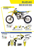 UFO Komplet plastików plus komplet naklejek (oklein) SUZUKI RMZ 250 '19-'22
