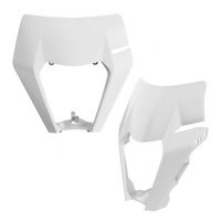 POLISPORT OSŁONA LAMPY PRZÓD KTM EXC / EXC-F / XC-W / XCF-W `17-19 KOLOR BIAŁY