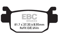 Klocki hamulcowe EBC SFA415 skuterowe (kpl. na 1 tarcze)