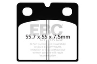 Klocki hamulcowe EBC FA019 (kpl. na 1 tarcze)