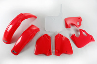 UFO Komplet plastików HONDA CR 125 '93-'94, CR 250 '92-'94 kolor OEM (CZERWONY/BIAŁY) (HO096E999)