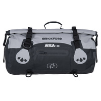 Torba na tył motocykla (30L) AQUA T30 OXFORD kolor czarny/szary, rozmiar OS
