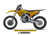 UFO KOMPLET PLASTIKÓW (FULL KIT) Z OSŁONAMI TELESKOPÓW (AMORTYZATORÓW) HONDA CRF 250 R '22-'24, CRF 450 R '21-'24 KOLOR ZŁOTY - WYPRZEDAŻ