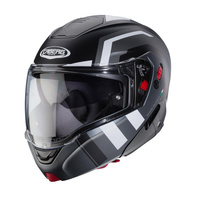 KASK SZCZĘKOWY CABERG FLIP-UP HORUS X ROAD CZARNY MAT/SZARY/BIAŁY