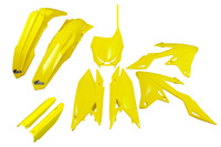 UFO KOMPLET PLASTIKÓW (FULL KIT) Z OSŁONAMI TELESKOPÓW (AMORTYZATORÓW) SUZUKI RMZ 250 '19-'25, RMZ 450 '18-'25 KOLOR ŻÓLTY