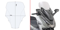 GIVI SZYBA PRZEZROCZYSTA - HONDA FORZA 125 / 350 (21)
