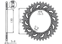 SUNSTAR ZĘBATKA TYLNA 236 46 / 245 46 HONDA NX 650 95-01, YAMAHA XJ 6 09-15, YAMAHA WR 250R '08-'10 (JTR245/2.46) (JTR245/3.46) (ŁAŃC. 520) (24546JT)