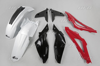 UFO KOMPLET PLASTIKÓW HUSQVARNA TC 4T '08-'10 KOLOR OEM (BIAŁY/CZERWONY/CZARNY) (HU607E999)