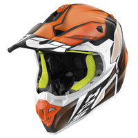 GIVI KASK CROSS 60.1 INVERT ECE R22-06 KOLOR CZARNY/BIAŁY/POMARAŃCZOWY MAT ROZMIAR XL