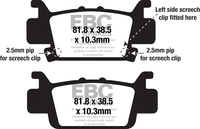 Klocki hamulcowe EBC SXR703HH Side By Side Race Formula (kpl. na 1 tarcze)