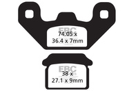Klocki hamulcowe EBC FA480 (kpl. na 1 tarcze)