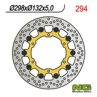 NG TARCZA HAMULCOWA PRZÓD YAMAHA YZF R6 99-02, YZF R1 98-03, FZS 1000 01-05, FJR 01, XJR 1300 03-17, XVZ 1300, XV 1600/1700/1900 (298X132X5) (6X8,5) PŁYWAJĄCA PŁYWAJĄCA