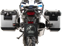 Wycięcie na kufer boczny ze stali nierdzewnej, w tym kufry boczne Xplorer w kolorze srebrnym do motocykla Honda CRF 1100L Africa Twin Adventure Sports (2024-)