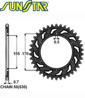 ZĘBATKA NAPĘDZANA STALOWA SUNSTAR SUNR1-5698-42