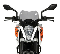 Szyba motocyklowa MRA KTM DUKE 125, , -2016, forma S, czarna