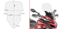 GIVI szyba przezroczysta (59H X 43W) - DUCATI Multistrada 950 / 1200 / 1260 (15 > 18) - D7406ST