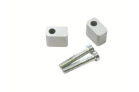 Zestaw podwyższający kierownicę 22mm KTM podwyższenie 30MM SW-MOTECH silver - LEH.00.039.110