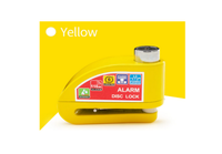 BLOKADA ANTYKRADZIEŻOWA DISC LOCK Z ALARMEM 110DB ŻÓŁTA