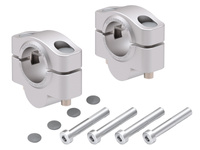 Podwyższenie kierownicy do Moto Guzzi V 85 TT/Travel (2019-2023), 20 mm - srebrne