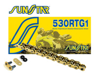 SUNSTAR ŁAŃCUCH NAPĘDOWY 530RTG1-110G (50ZVMX) DO 1400 CCM (TG RING) KOLOR ZŁOTY - WYPRZEDAŻ