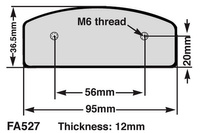 EBC Klocki kartingowe FA527S (1 kpl. na tarczę)