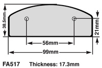 EBC Klocki kartingowe FA517 (1 kpl. na tarczę)
