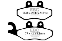 Klocki hamulcowe EBC SFAC353 skuterowe karbonowe (kpl. na 1 tarcze)