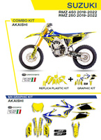 UFO Komplet plastików plus komplet naklejek (oklein) SUZUKI RMZ 250 '19-'22