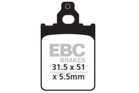 Klocki hamulcowe EBC SFAC186 skuterowe karbonowe (kpl. na 1 tarcze)