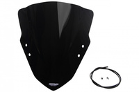 Szyba motocyklowa MRA KAWASAKI ZX 250 R, EX300A, 2013-, forma R, czarna