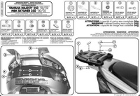 KAPPA STELAŻ KUFRA CENTRALNEGO YAMAHA MAJESTY 250 (00-07) ( Z PŁYTĄ MONOLOCK )