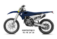 UFO 2025/04 KOMPLET PLASTIKÓW (FULL KIT) Z OSŁONAMI TELESKOPÓW (AMORTYZATORÓW) HONDA CRF 250 R / 450 R '25-, KOLOR GRANATOWY / BIAŁY